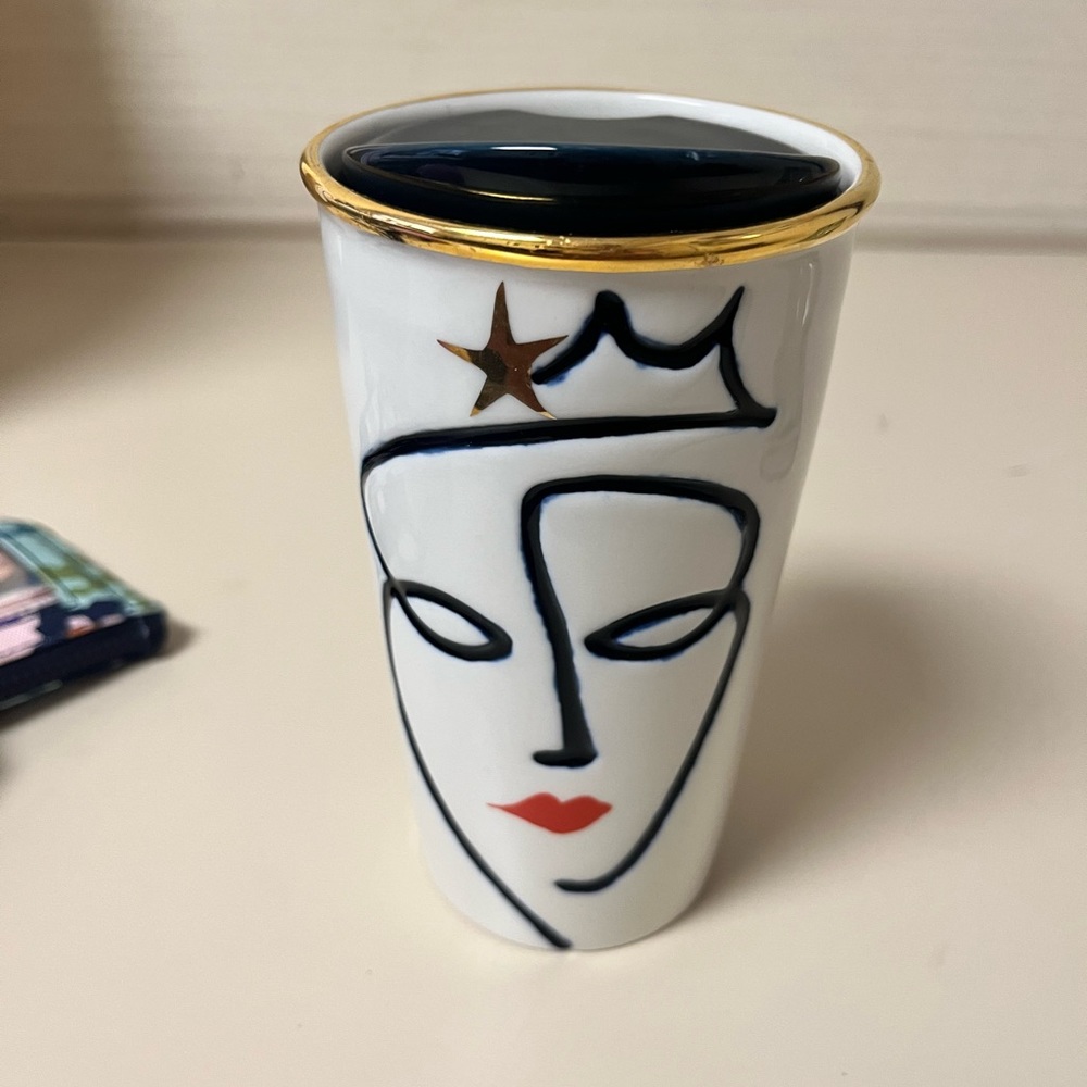 Starbucks 2015 Crown Anniversary Siren face mug